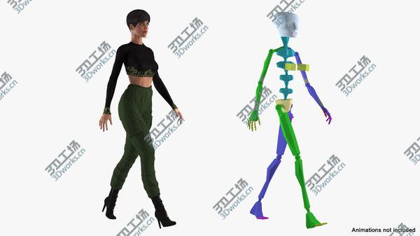 images/goods_img/20210312/3D Woman in Casual Clothes Rigged/4.jpg